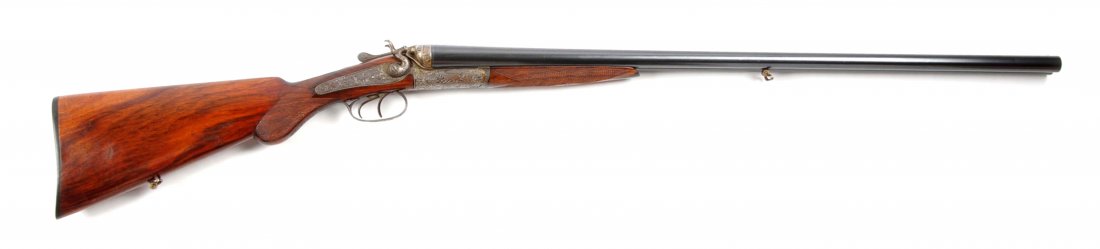 (A) Belgian Double Hammer SxS Shotgun.: Manufacturer: R. Schadt Braunschweig Model: SxS Serial No. 46625 Barrel Length: 29-1/2” FFL Status: Antique Gauge: 12 Length of Pull: 14-1/8” Drop at Heel: 2-7/16” Drop at Comb: 1-1/2” Chamber
