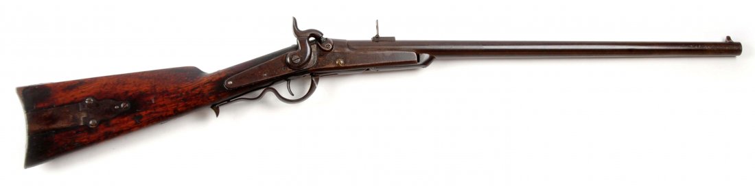 (A) Gallager Civil war Carbine.: Manufacturer: Richardson & Overman of Philadelphia Serial No. 15109 Caliber: .50 percussion Barrel Length: 22-1/4” FFL Status: Antique This carbine features iron mounting with blue barrel, case-hard