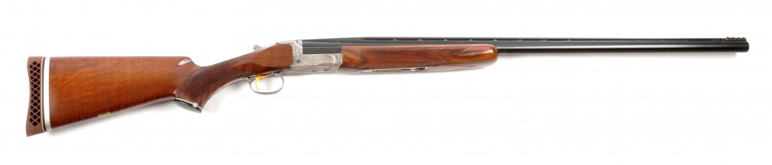 (M) Ithaca Century Trap Model 12 Bore Shotgun.: Manufacturer: Ithaca Model: Century Trap Serial No. S8807306 Barrel Length: 32” FFL Status: Modern Gauge: 12 Length of Pull: 14-1/2” Drop at Heel: 1-7/16” Drop at Comb: 1-3/8” Chamber: 2-3/4��