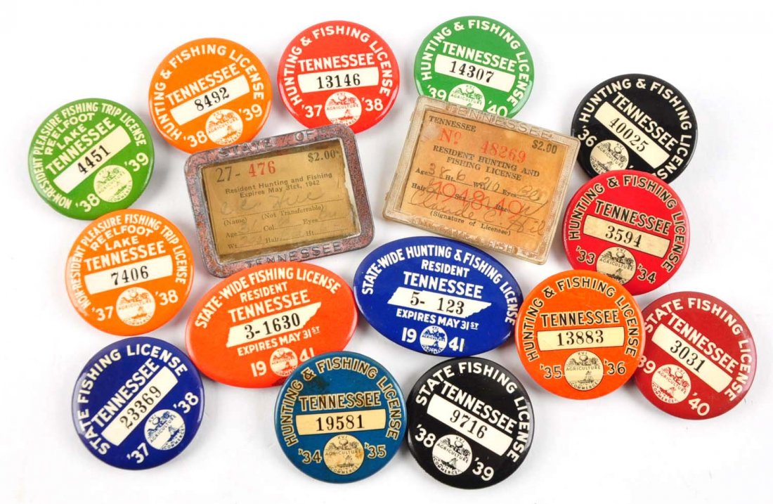 Lot Of 16 Tennessee Hunting & Fishing Licenses. Nov 06, 2016 Dan