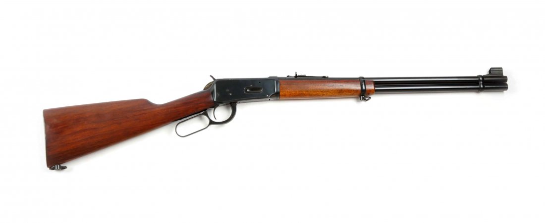 (C) Pre-64 Winchester Model 1894 Lever Action Carbine.: Manufacturer: Winchester Model: 1894 Serial No. 1963438 Caliber: .30-30 Barrel Length: 20” FFL Status: Curio & Relic Manufactured 1953. Standard features include full round barrel, full magazine, tw