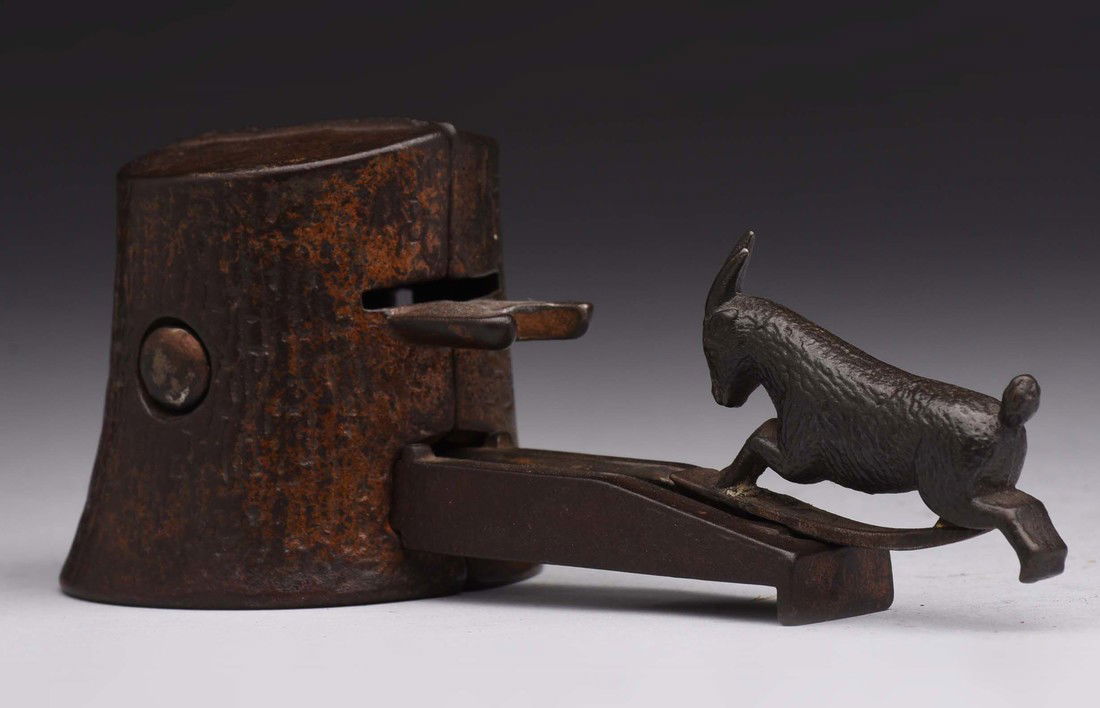 Judd Butting Goat Cast Iron Meachnical Bank. (1 of 2)