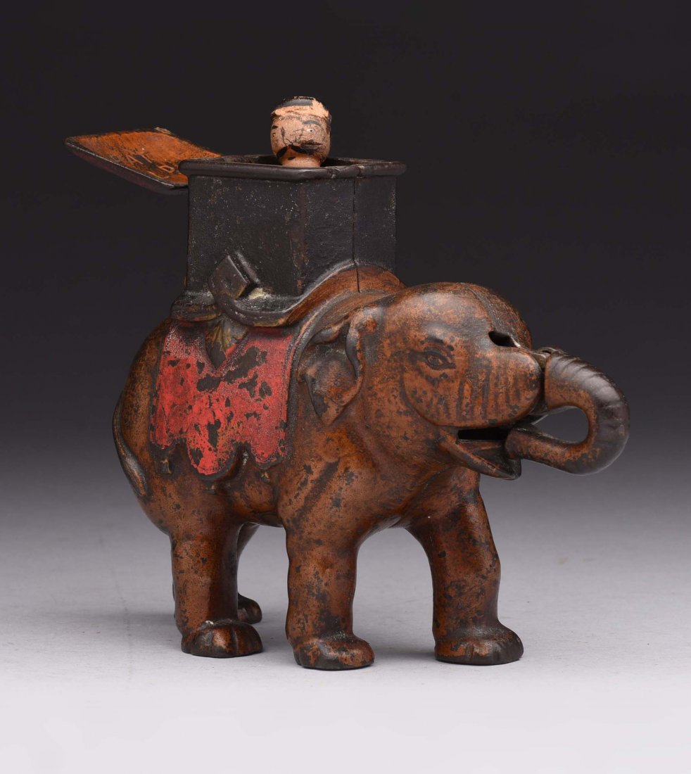 Enterprise Mfg. Elephant C.I. Mechanical Bank. (1 of 2)