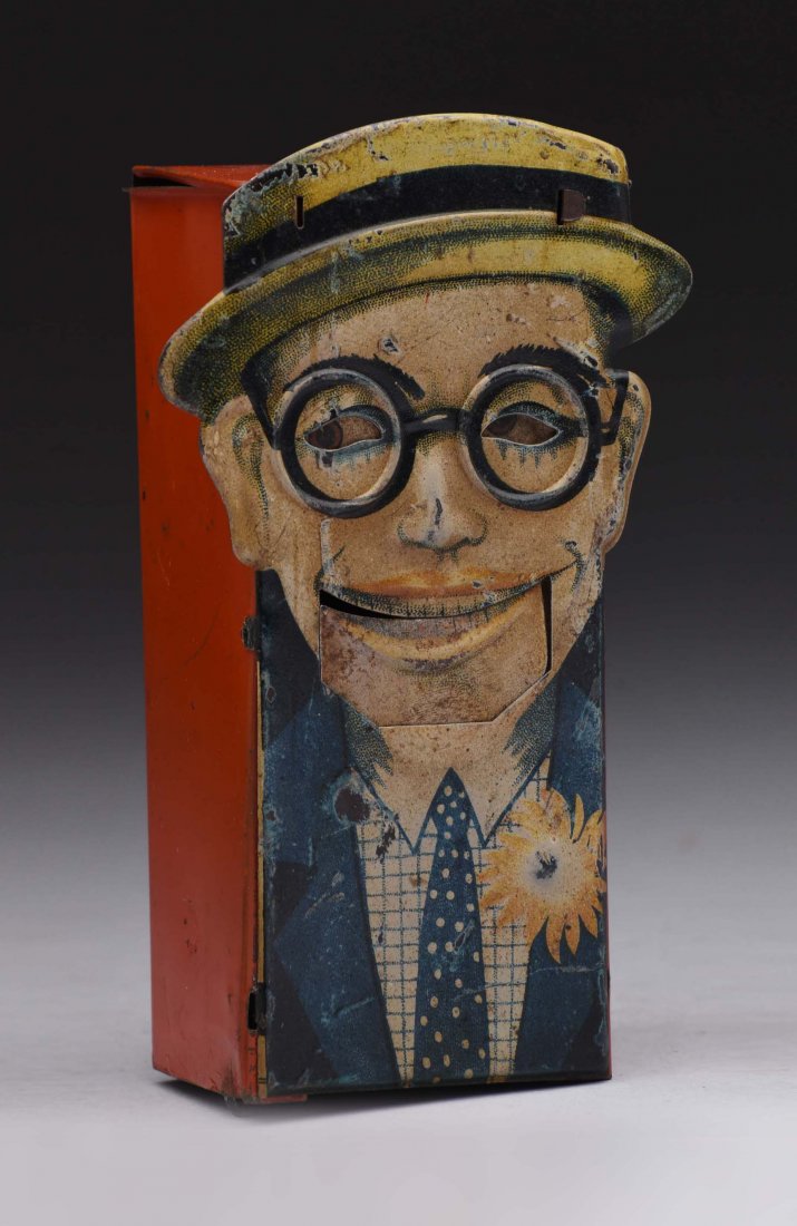 Tin "Harold Lloyd" Mechanical Bank. (1 of 2)
