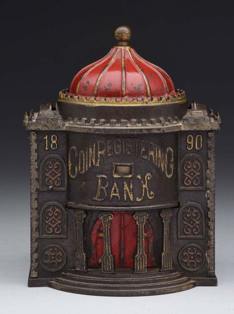 Kyser & Rex Coin Registering Cast Iron Bank. (1 of 3)