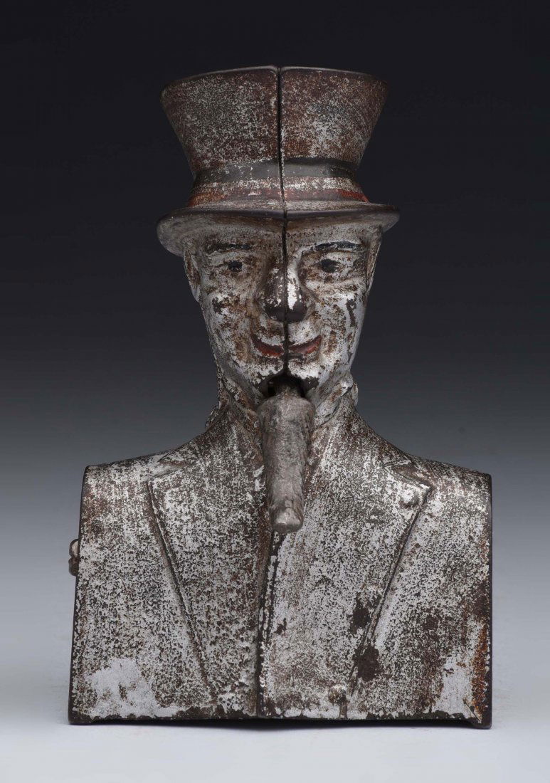 Cast Iron "Jack On The Roof" Mechanical Bank. (1 of 2)