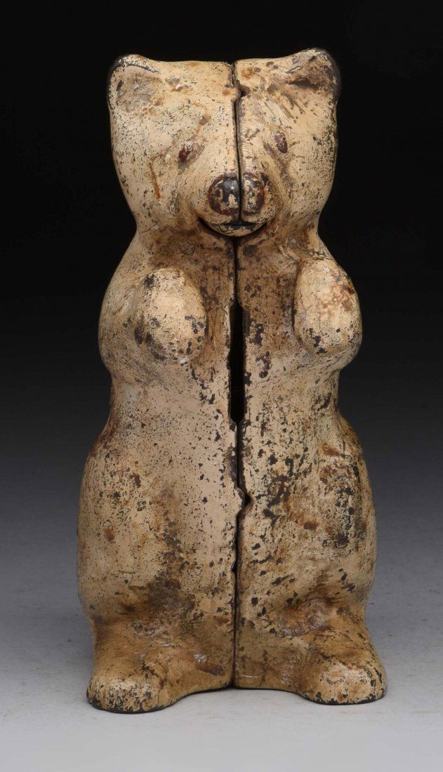Kenton Bear Cast Iron Mechanical Bank. (1 of 2)