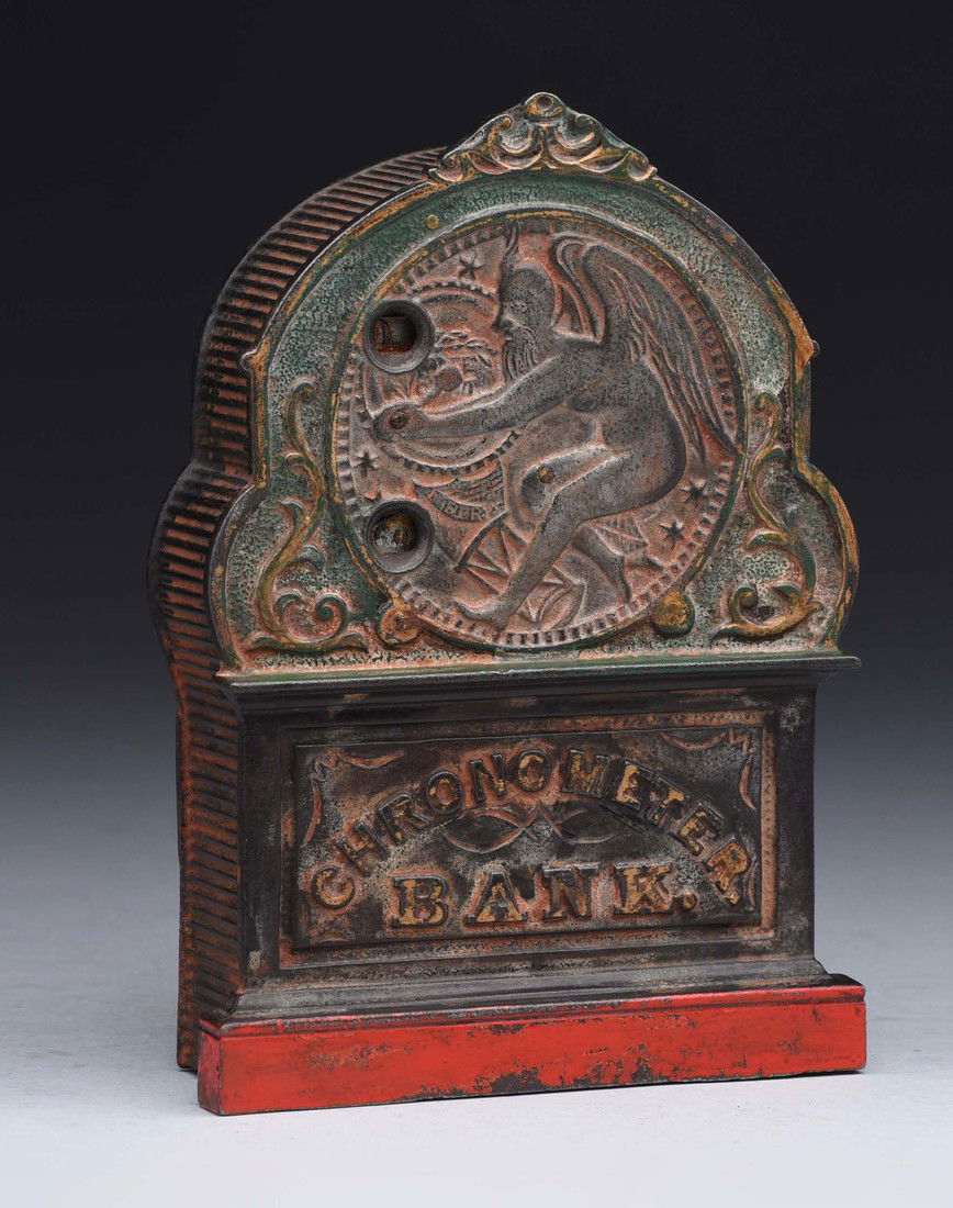 Chronometer Registering Cast Iron Bank. (1 of 2)