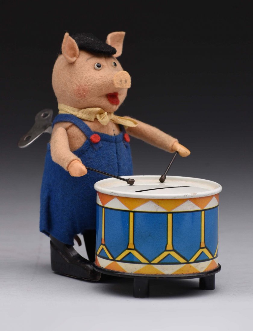 Schuco Wind Up Three Pigs Drummer Bank (1 of 2)