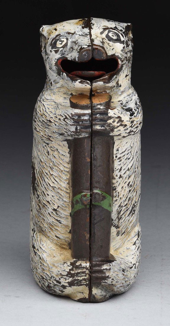 Judd Bear & Tree Stump Cast Iron Mechanical Bank. (1 of 2)