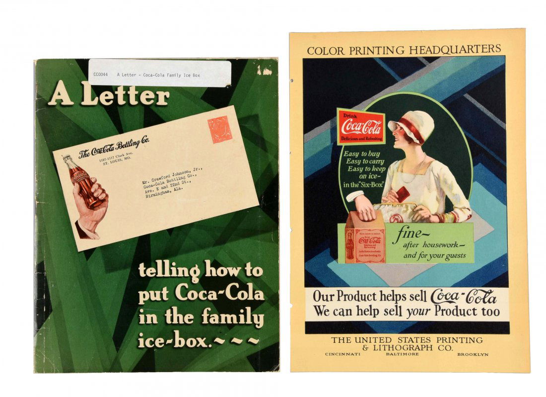 Lot of 2: 1928 Coca-Cola Booklet & Lithographed (1 of 1)