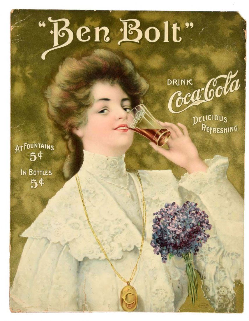 1906 Coca - Cola "Ben Bolt" Sheet Music. (1 of 2)