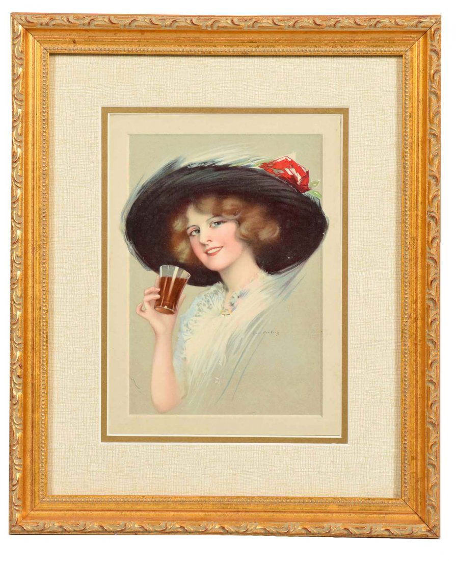 1913 Coca - Cola Print by Hamilton King. (1 of 1)