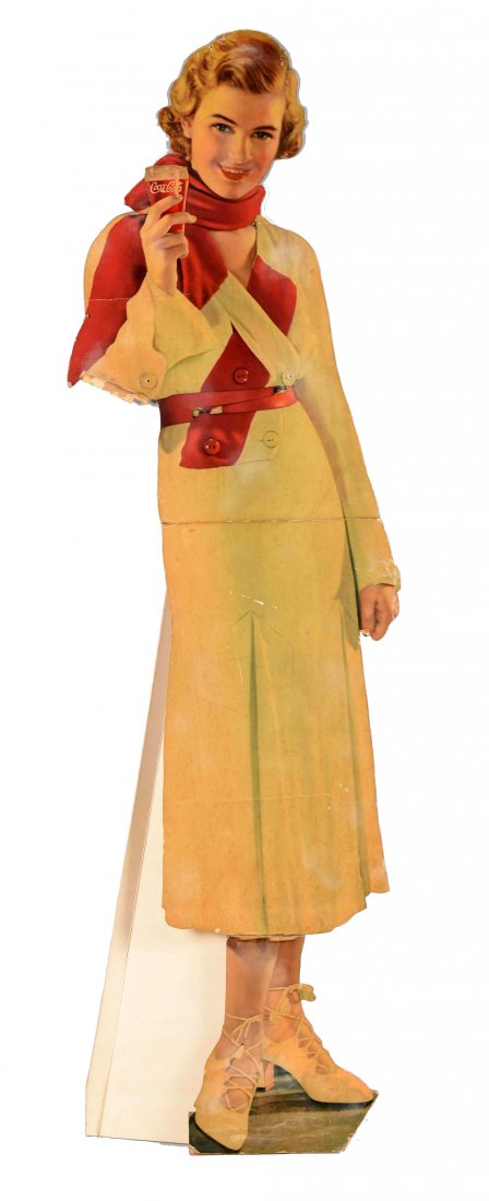 1932 Coca-Cola Lifesize Cardboard Cutout. (1 of 1)