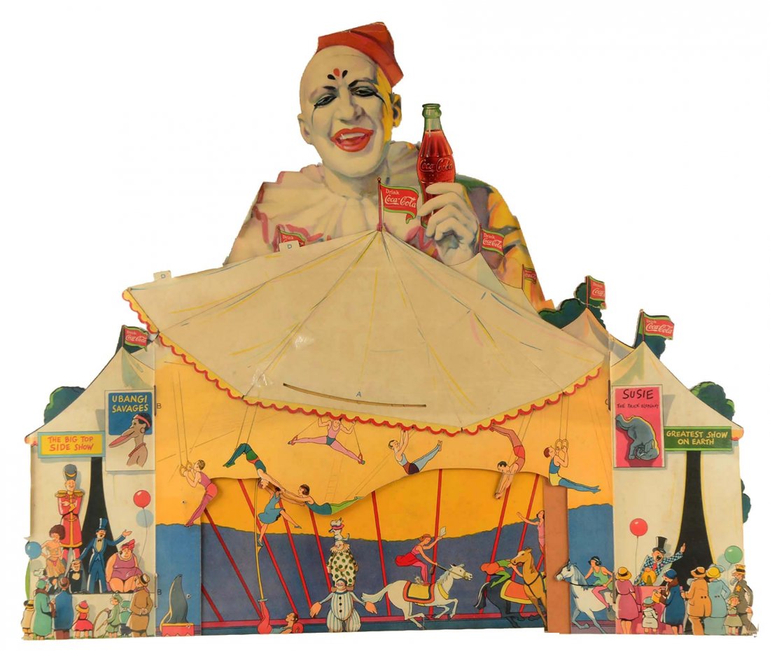 1932 Coca-Cola Diecut "Circus" Display. (1 of 6)