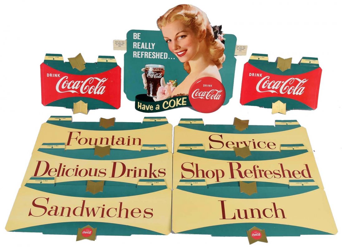 1958 Coca - Cola Bar Back Display. (1 of 2)