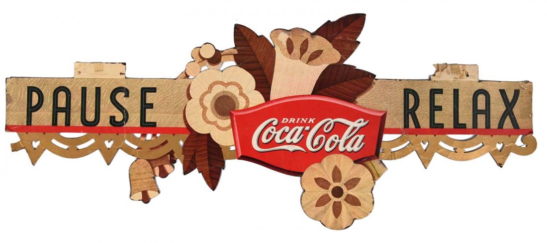 1934 Coca - Cola Drink - Be Alert Advertising Festoon. (1 of 4)