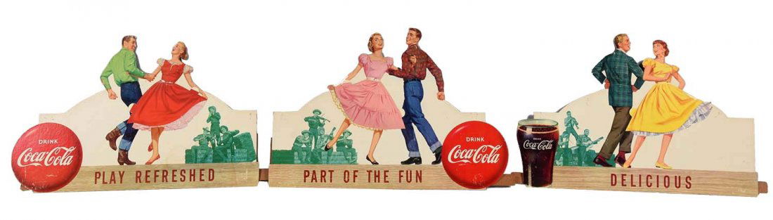 1957 Coca - Cola Square Dance Festoon. (1 of 3)