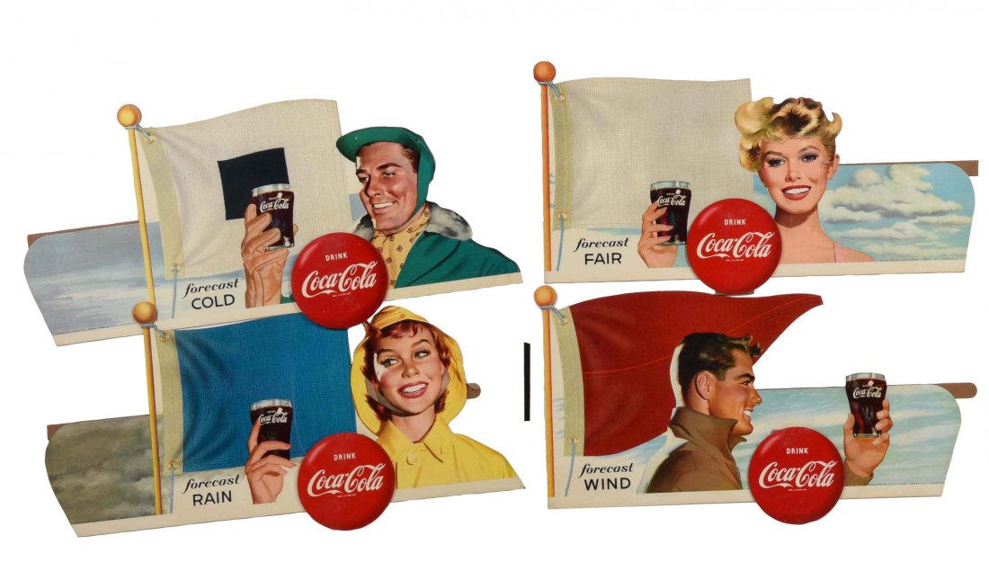 Lot of 5: 1956 Coca-Cola "Forecast" Festoon Elements. (1 of 4)