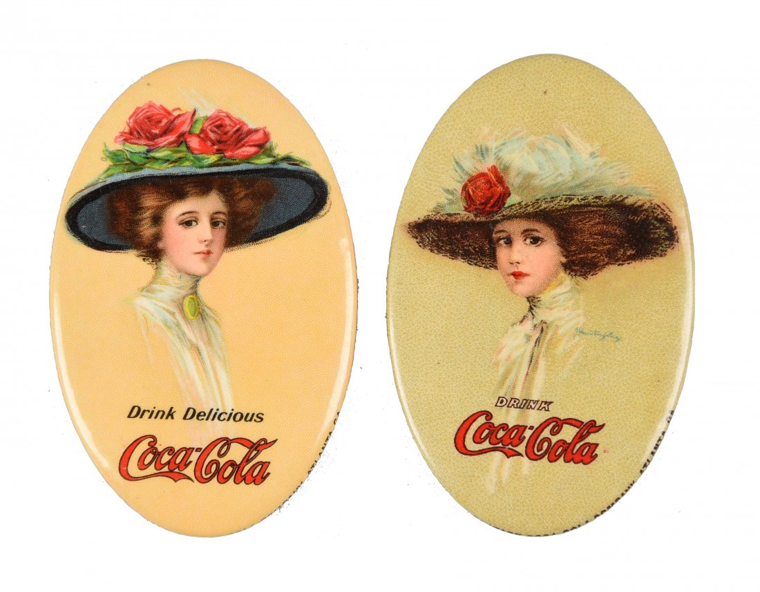 1910 & 1911 Coca-Cola Pocket Mirrors (1 of 1)