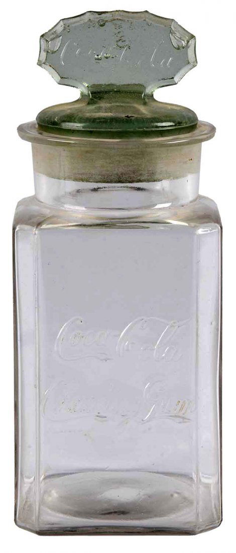 Early Coca - Cola Chewing Gum Glass Jar. (1 of 1)