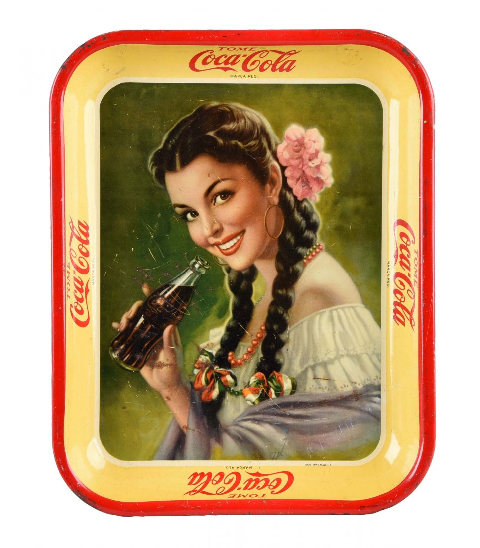 1950's Mexican Coca - Cola Advertising Tray. (1 of 1)