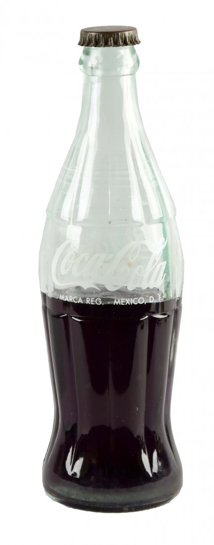 Mexican Coca-Cola Glass Display Bottle. (1 of 2)