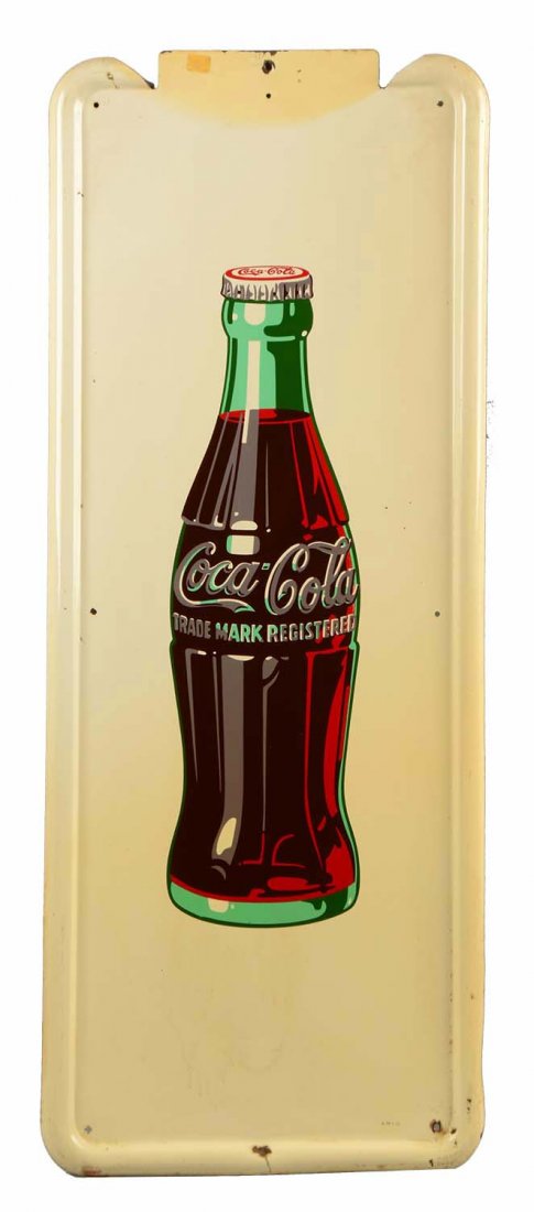 1950's Coca-Cola Self Framed Bottle Sign. (1 of 1)