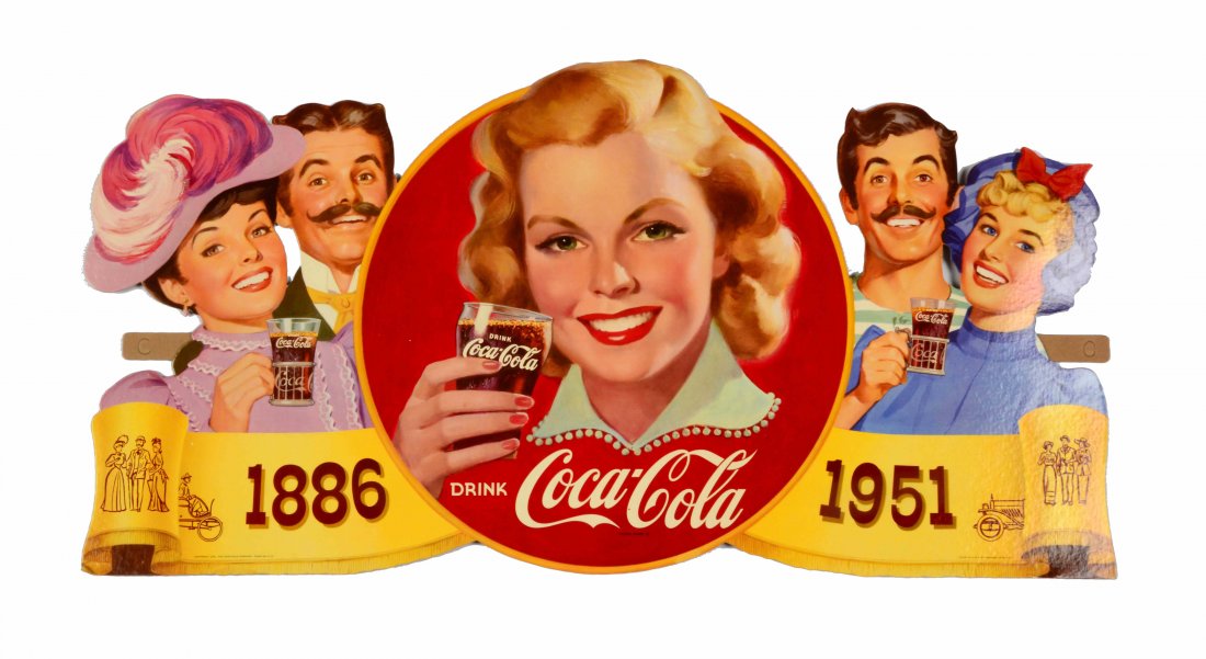 1951 Coca-Cola "Through The Years" Festoon. (1 of 6)