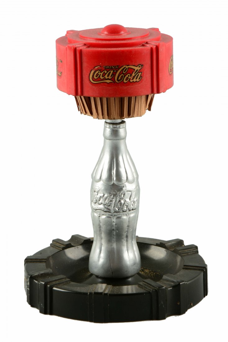Early Coca-Cola Match Pull Ashtray. (1 of 3)