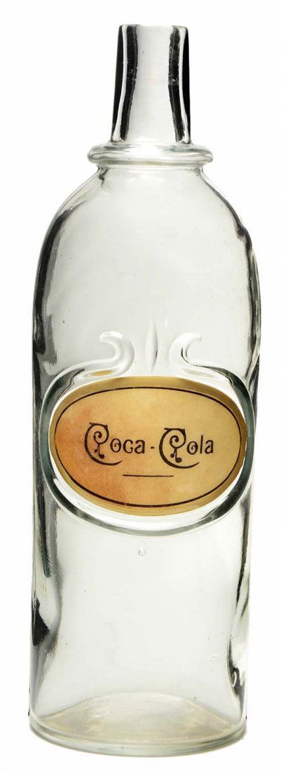 Early Coca - Cola Soda Fountain Syrup Bottle. (1 of 2)