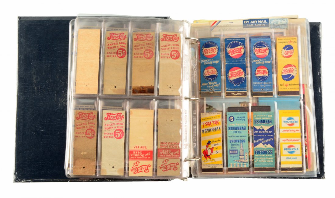 Lot of Pepsi-Cola Matchbooks, Envelopes and Ephemora. (1 of 5)