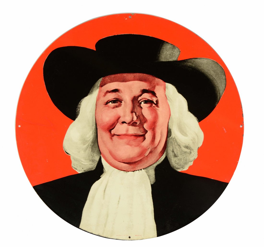 Quaker Oats Tin Advertising Sign. (1 of 1)