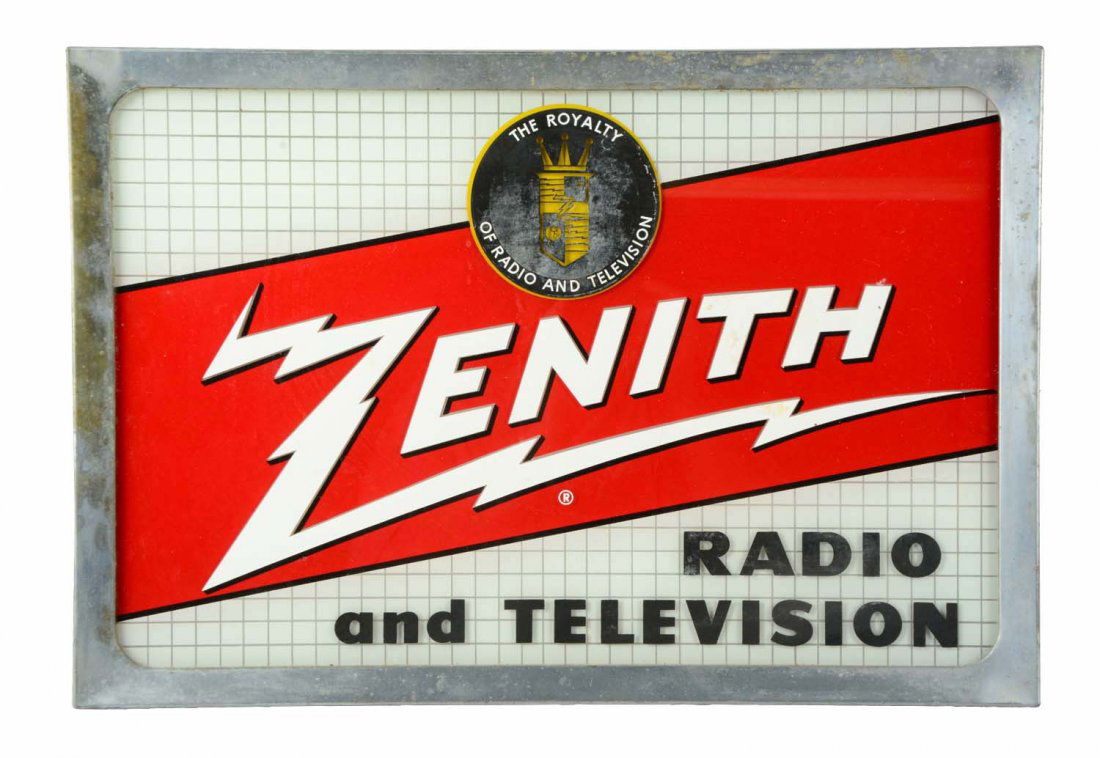 Double Sided Reverse Glass Zenith Advertising Sign. (1 of 2)