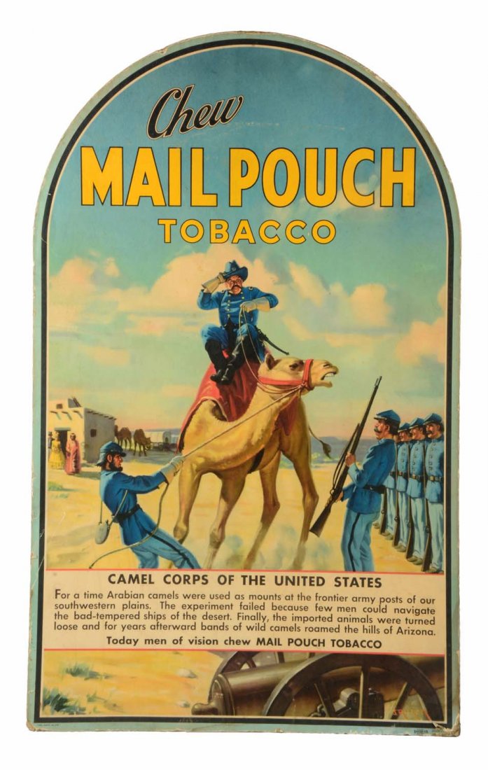 Mail Pouch Tobacco Diecut Cardboard Sign. (1 of 1)