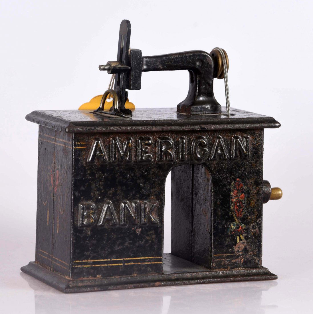 American Bank Cast Iron Mechanical Bank. (1 of 3)