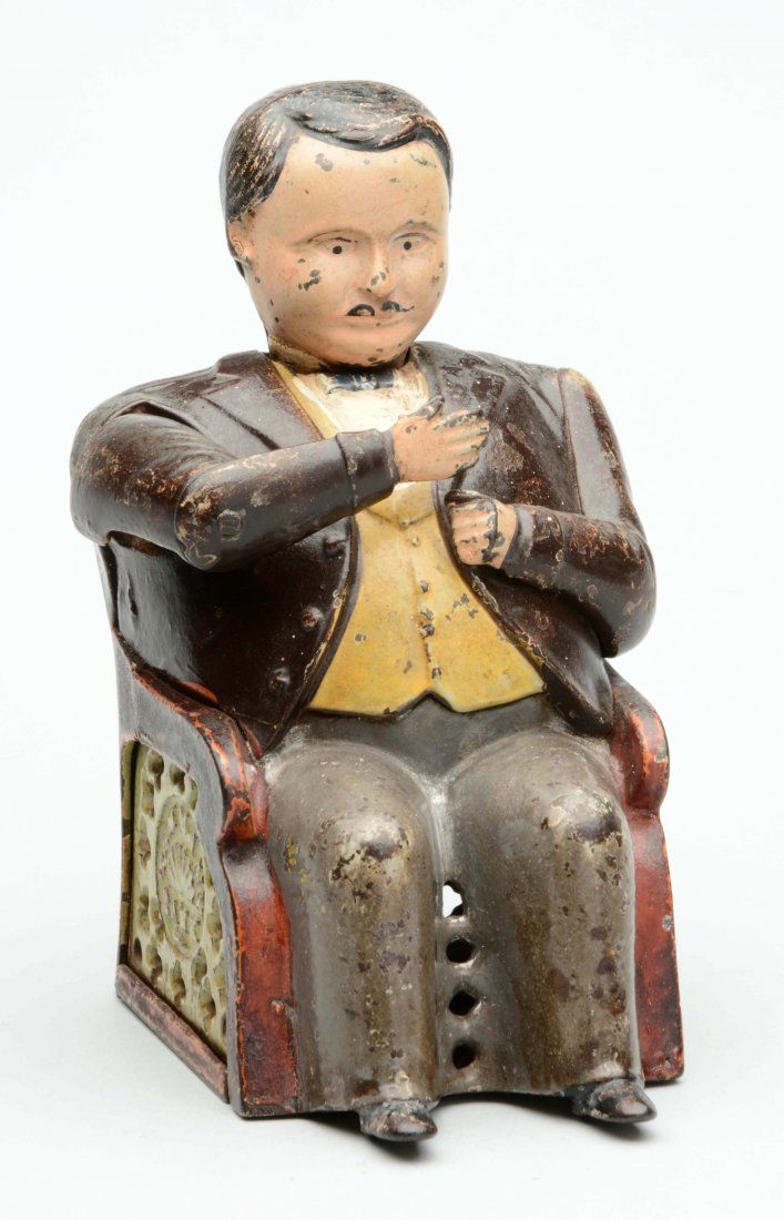 Cast Iron Mechanical Tammany Bank. (1 of 4)