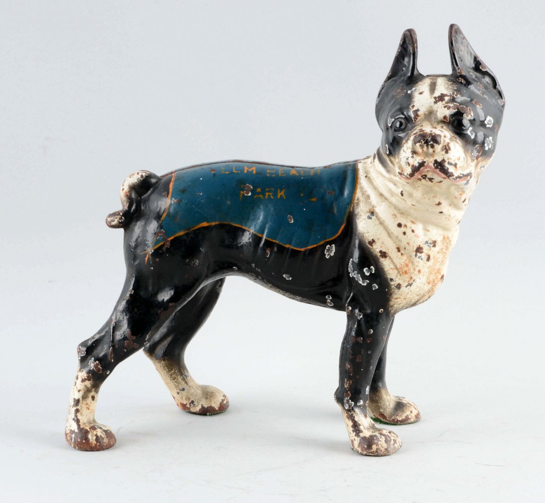 Cast Iron Advertising Boston Terrier Doorstop. (1 of 3)