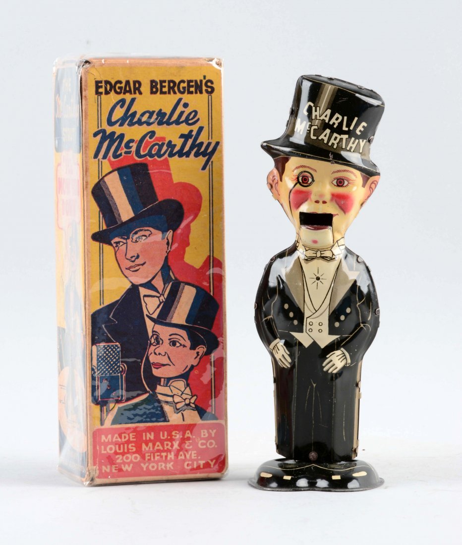 Marx Charlie McCarthy Tin Litho Wind-Up Walking Toy. (1 of 2)