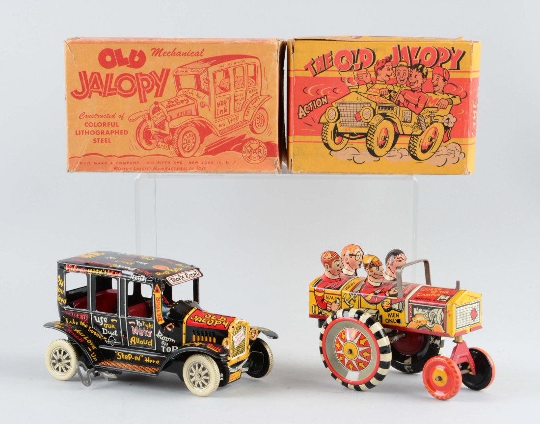 Lot of 2: Marx Tin Litho Wind-Up Automobile Toys. (1 of 1)