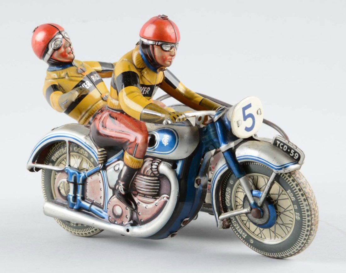 German Tin Litho Tippco Wind Up Silver Racer (1 of 3)