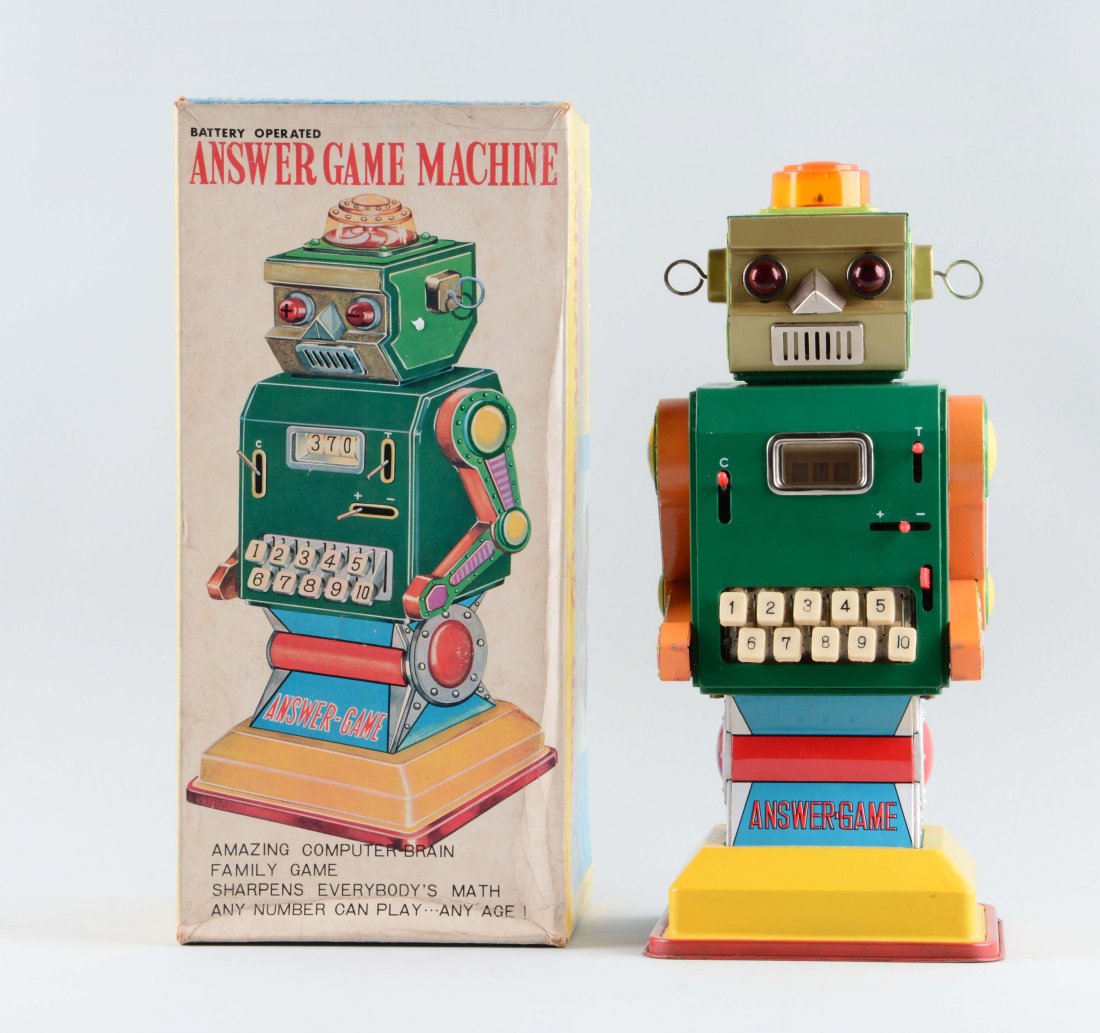 Japanese Tin Litho Battery Operated Answer Game (1 of 2)