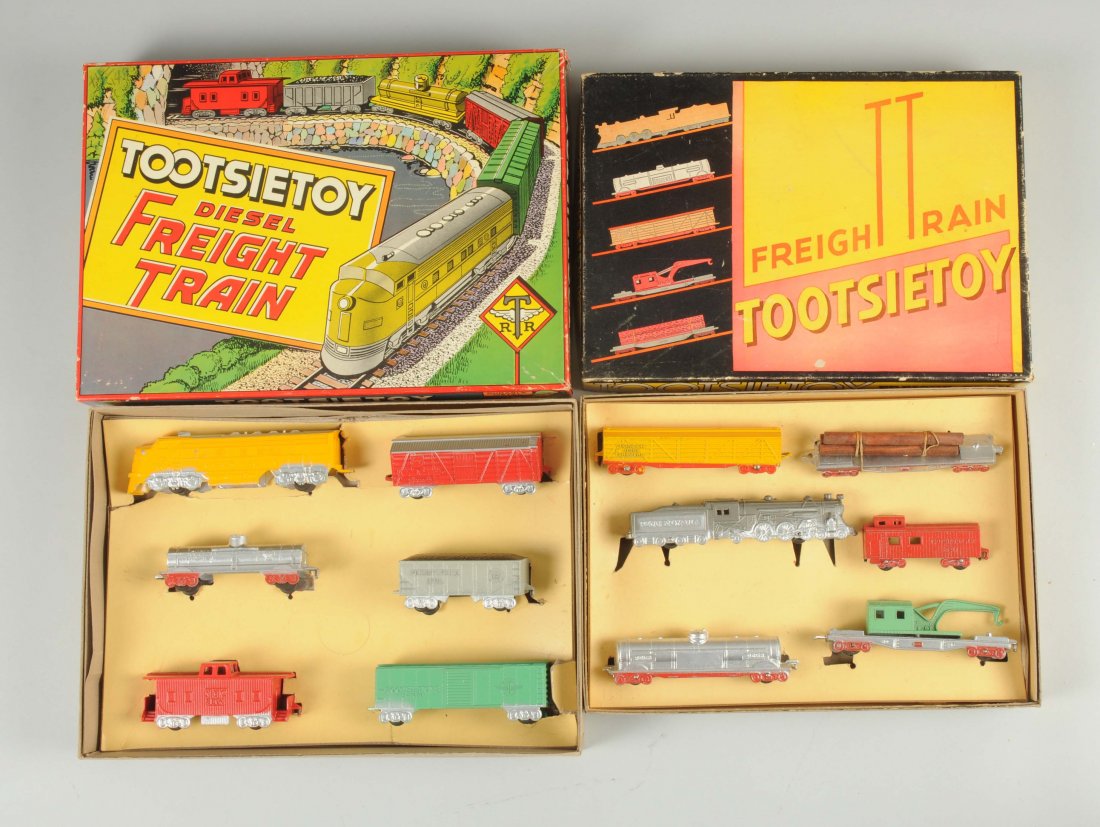 Lot Of 2: Tootsietoy Freight Train Sets. (1 of 1)