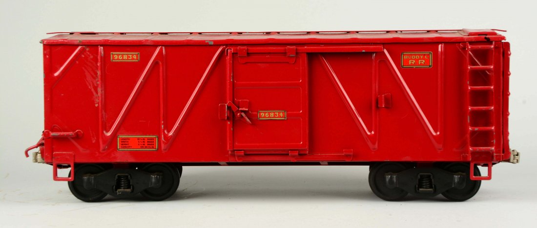 Pressed Steel Buddy L Boxcar. (1 of 3)