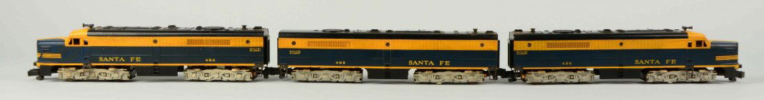 Lot of 3: American Flyer Santa Fe ABA S Gauge. (1 of 2)