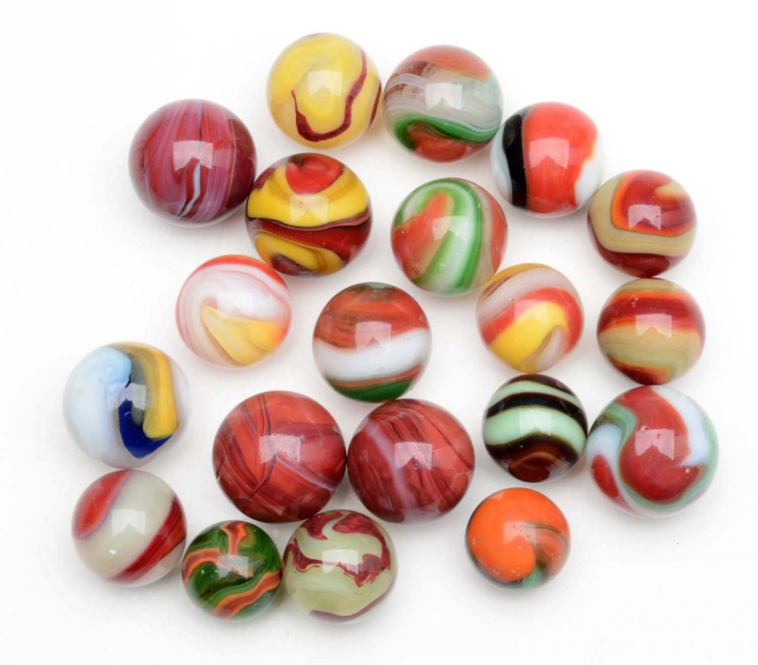 Lot of 20 Assorted Machine Marbles. (1 of 1)