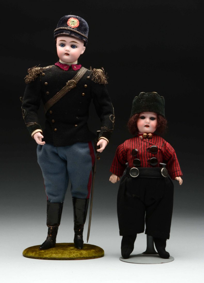 Lot Of 2: Candy Container Soldier & Boy Doll. (1 of 1)