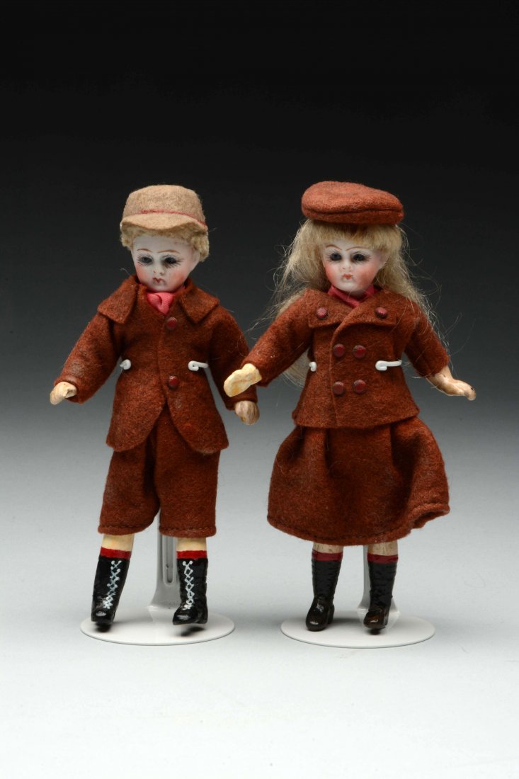 Lot Of 2: Bisque Dolls. (1 of 1)