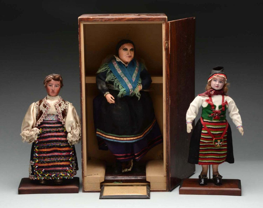 Lot of 3: Indiana WPA Dolls. (1 of 4)