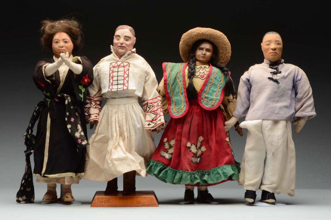 Lot of 4: Indiana WPA Project Dolls. (1 of 1)